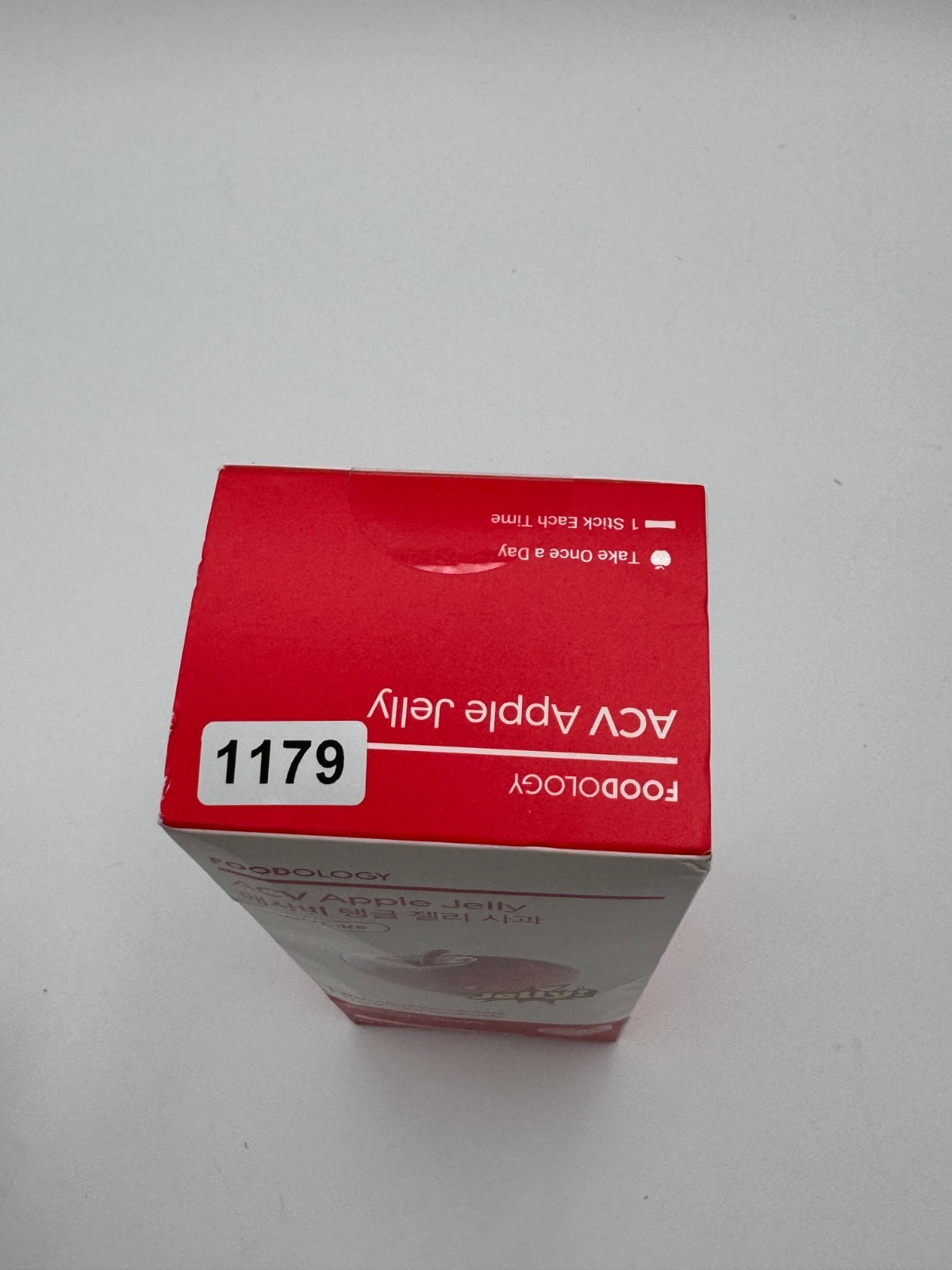 FOODOLOGY ACV Apple Jelly 10 Sticks Apple Cider Vinegar Best By 02.01.2028 New