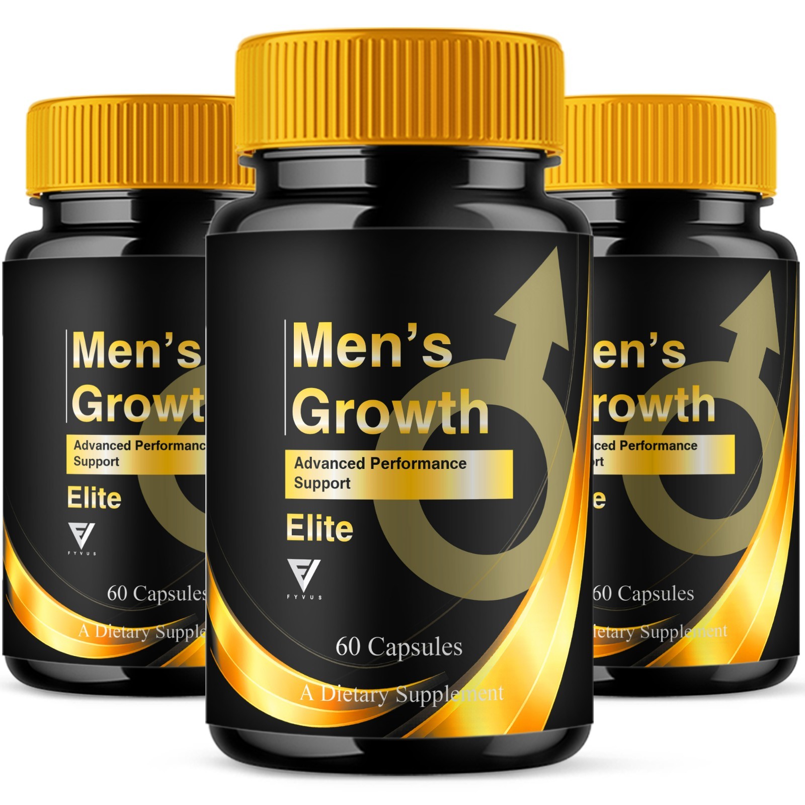 (3 Pack) Mens Growth Pill, MensGrowth Performance Support (180 Capsules)