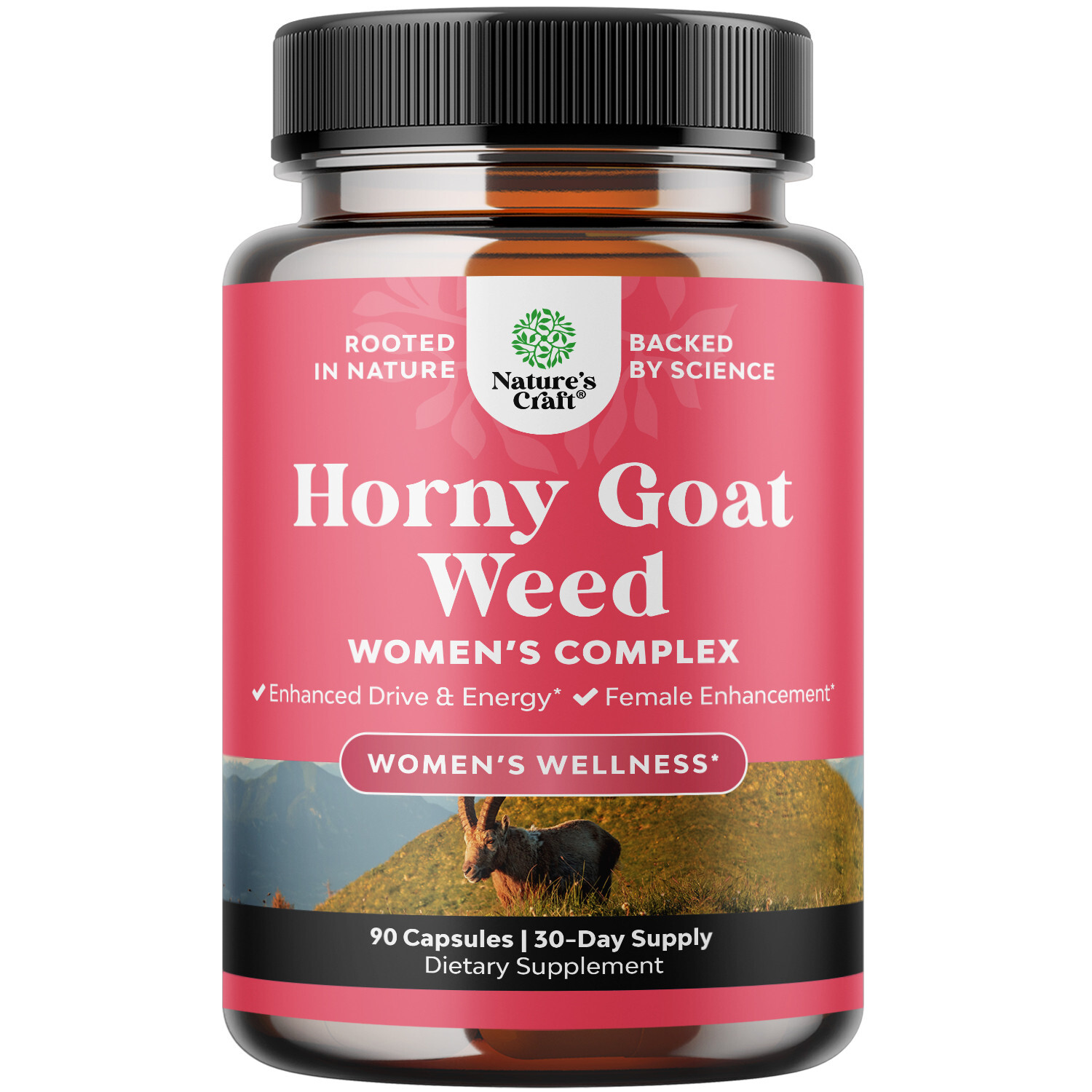 Horny Goat Weed for Women Complex – Invigorating Female Support Blend 90ct