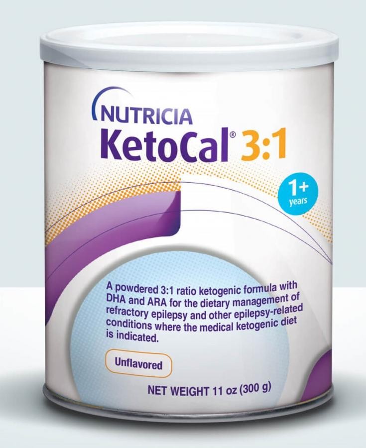 KetoCal 3:1 Oral Supplement, Unflavored, 11 ounce Can, Powder, 6 Count, 77155