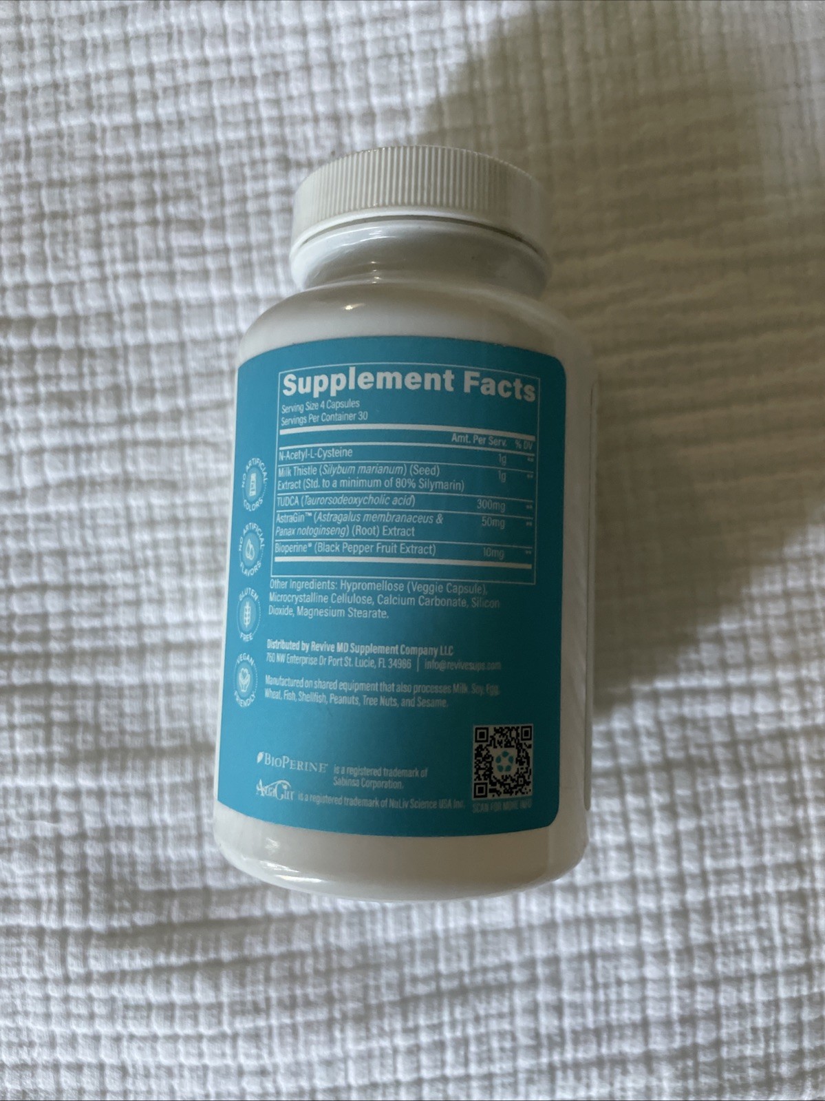 Revive MD Liver Health Support Formula TUDCA Milk Thistle 120Caps EXP 10/2026+