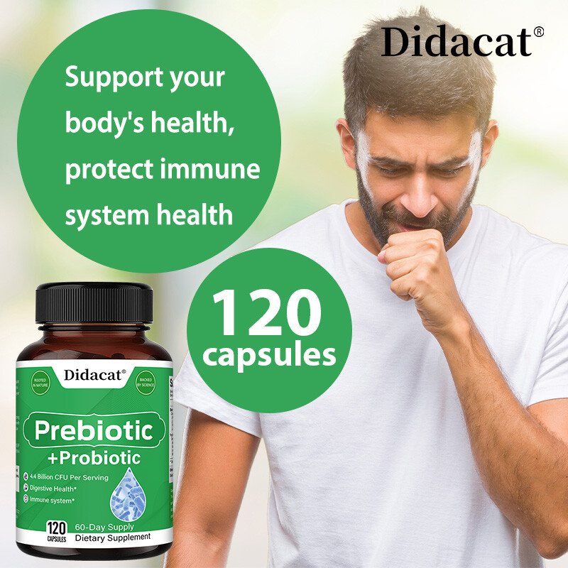 Prebiotic & Probiotic 4.4 Billion CFU Digestive & Immune Health Capsules