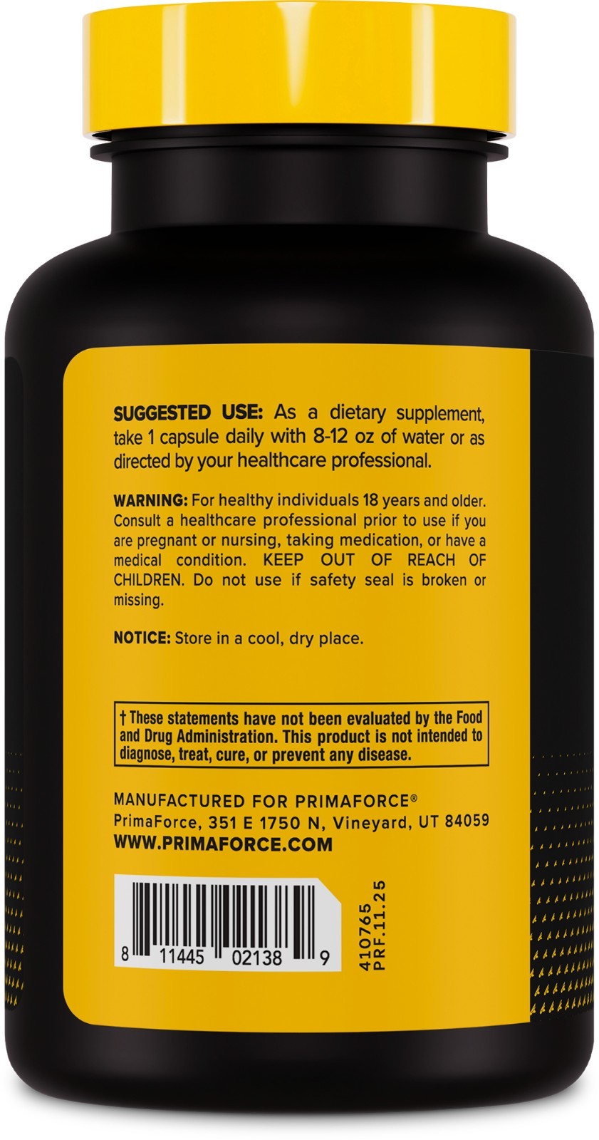 PrimaForce KSM-66 Ashwagandha Root Extract 600mg, 60 Capsules