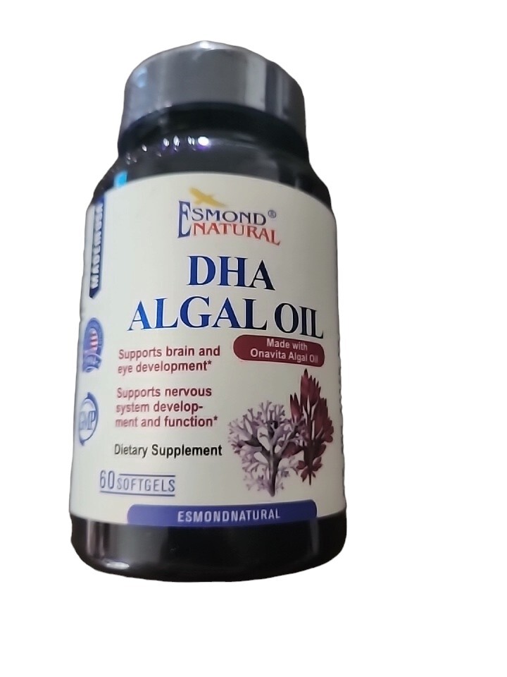 Esmond Natural DHA ALGAL OIL 60 Capsules Exp 07/2026 New/Sealed