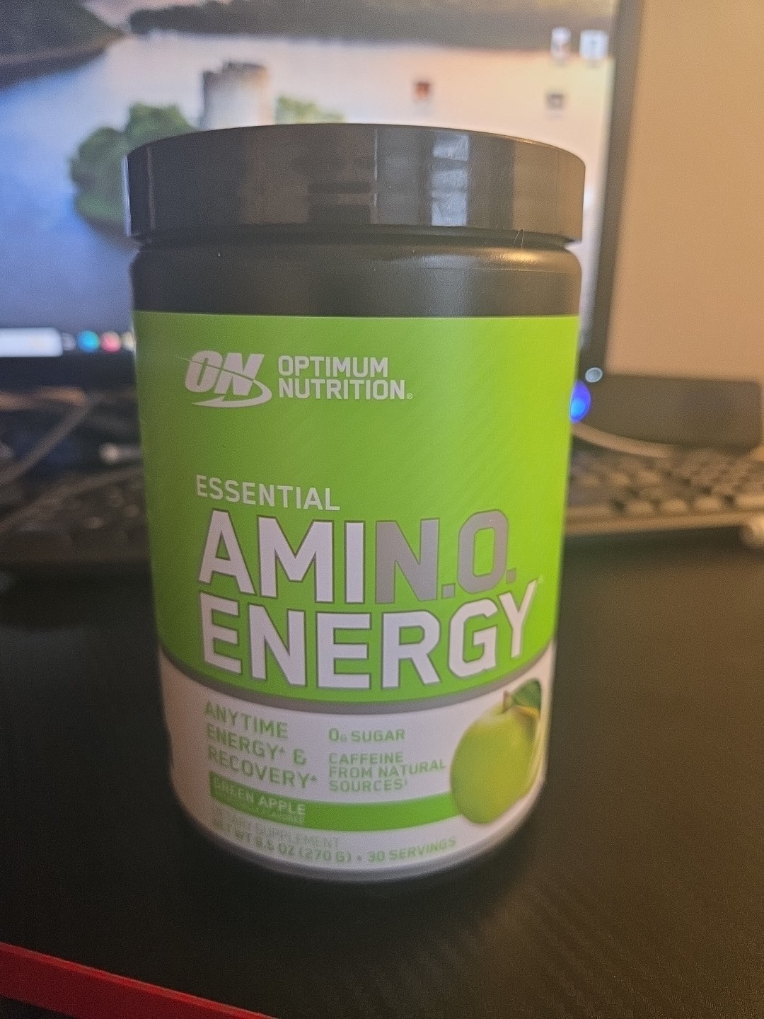 Essential Amin.O. Energy, Green Apple, 30 Servings 9.5 oz From Optimum Nutrition