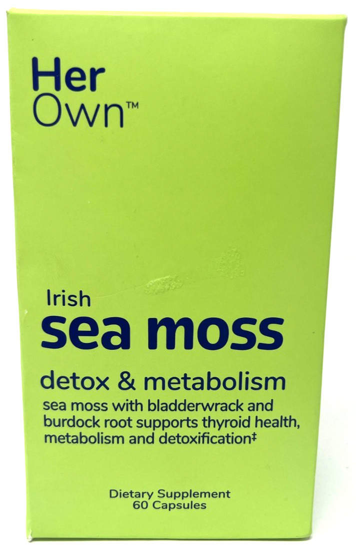 Her Own Irish Sea Moss Detox & Metabolism Dietary Supplement NIP Exp: 8/2026