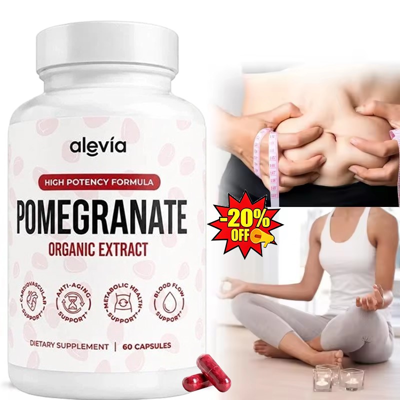 Alevia Pomegranate Capsules 60ct Organic Extract Antioxidant