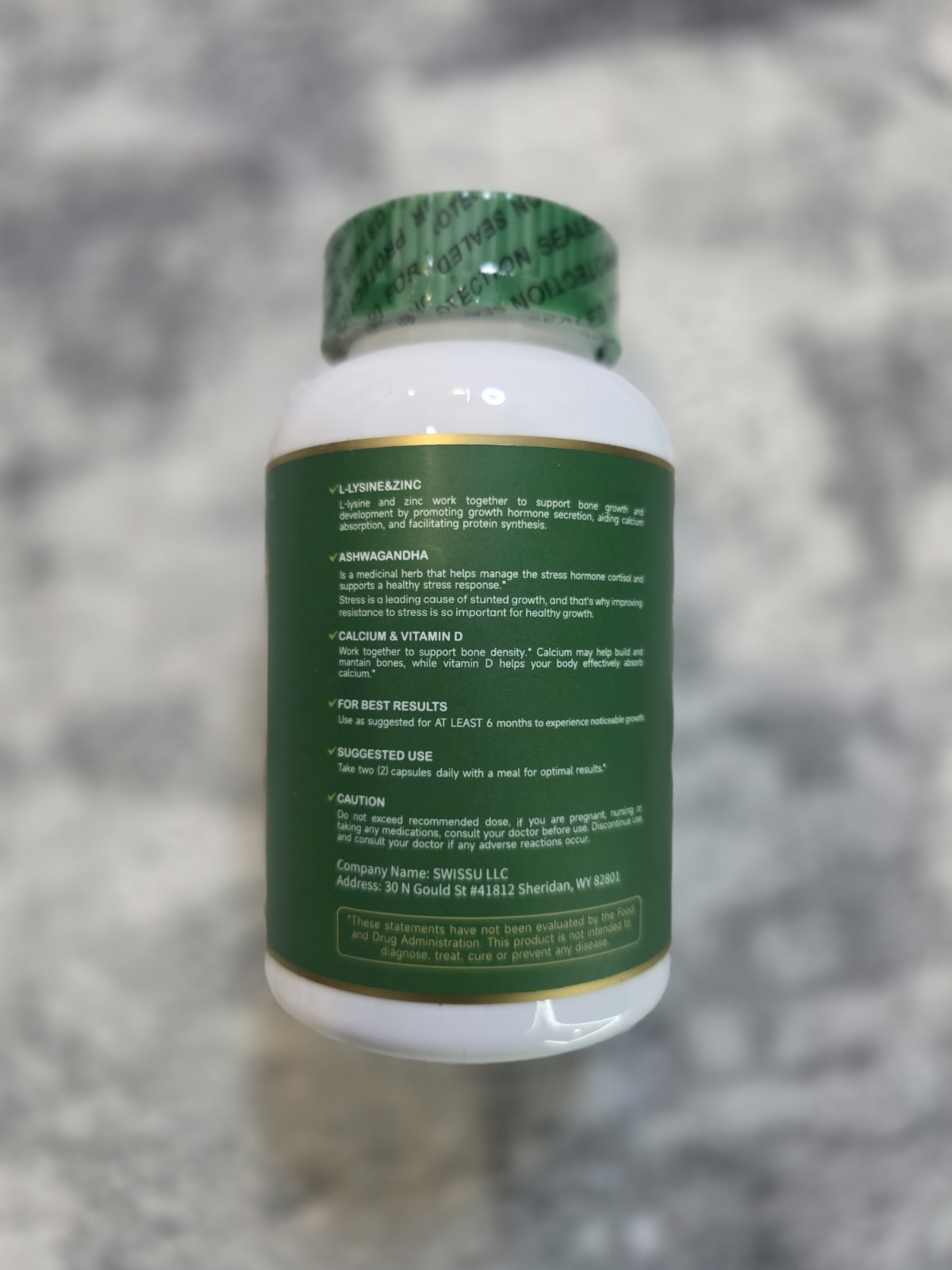 PREANT Height Increase Maximizer Calcium Zinc 62 Capsules Exp 02/2027