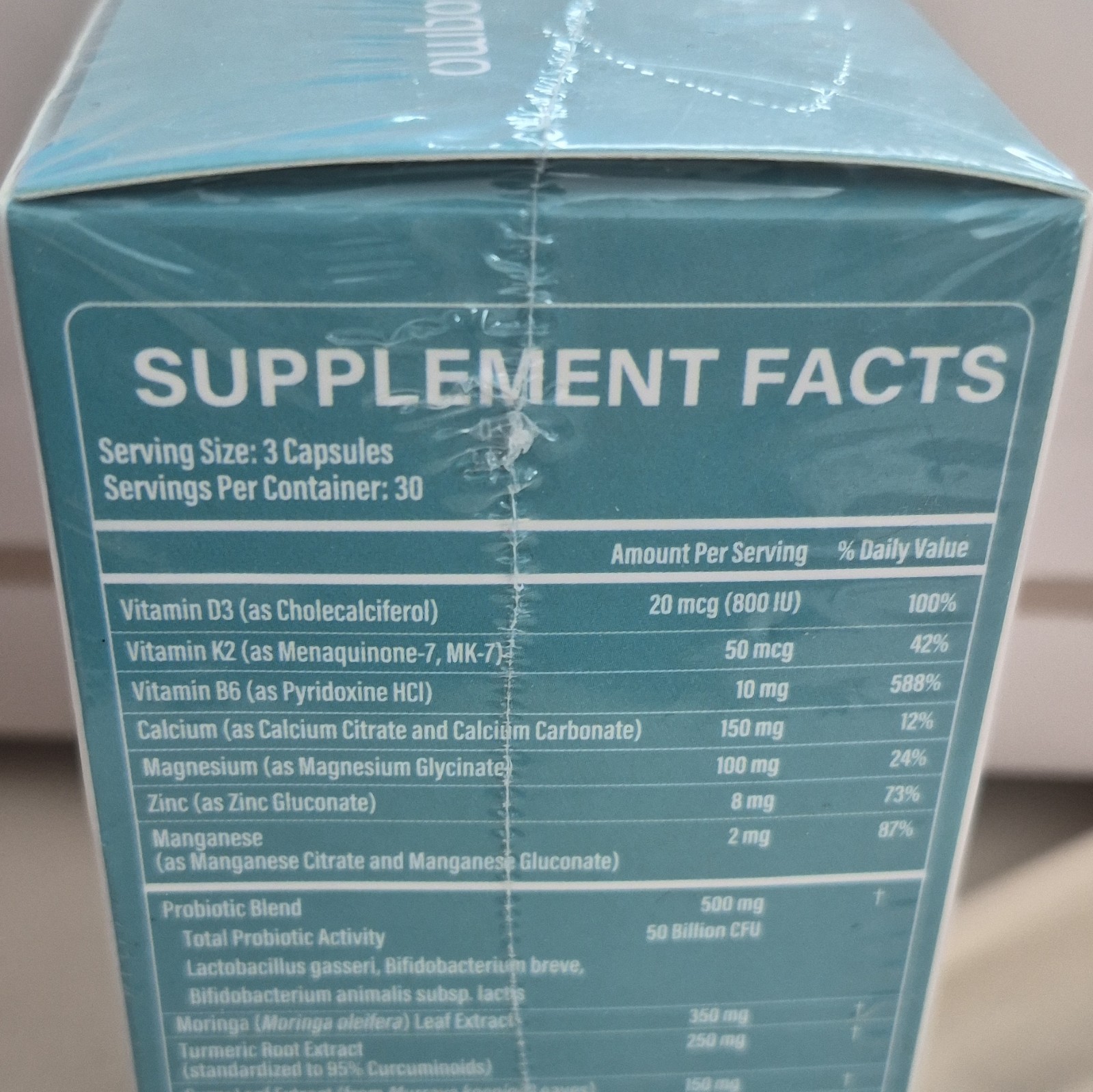 Hydsoqimo 19-in-1 Probiotic Capsules 100 Billion CFU Digestive Support 90 Ct