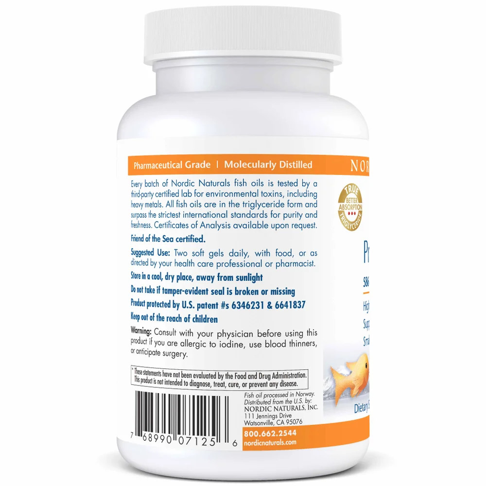 Nordic Naturals ProOmega 2000 Junior – Omega 3 Formula for Teenagers, 60 Ct