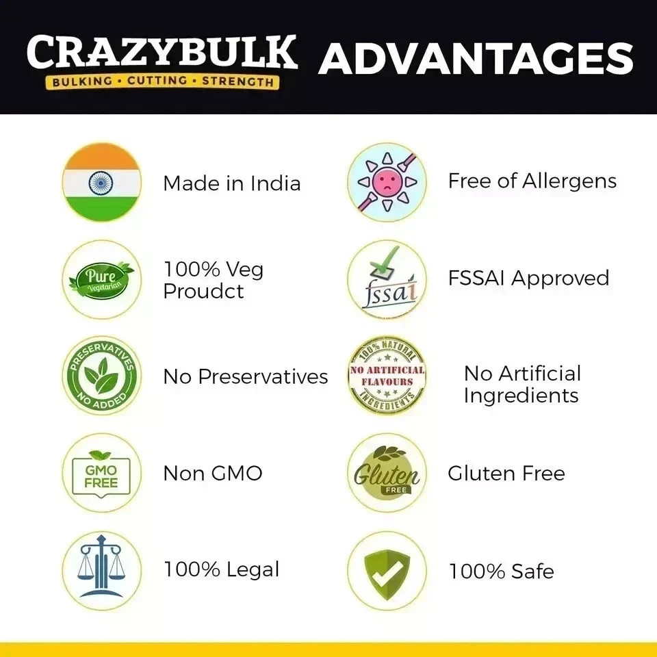 CrazyBulk Natural Alternative for Lean Mass & Strength Free Shipping – Pack of 1