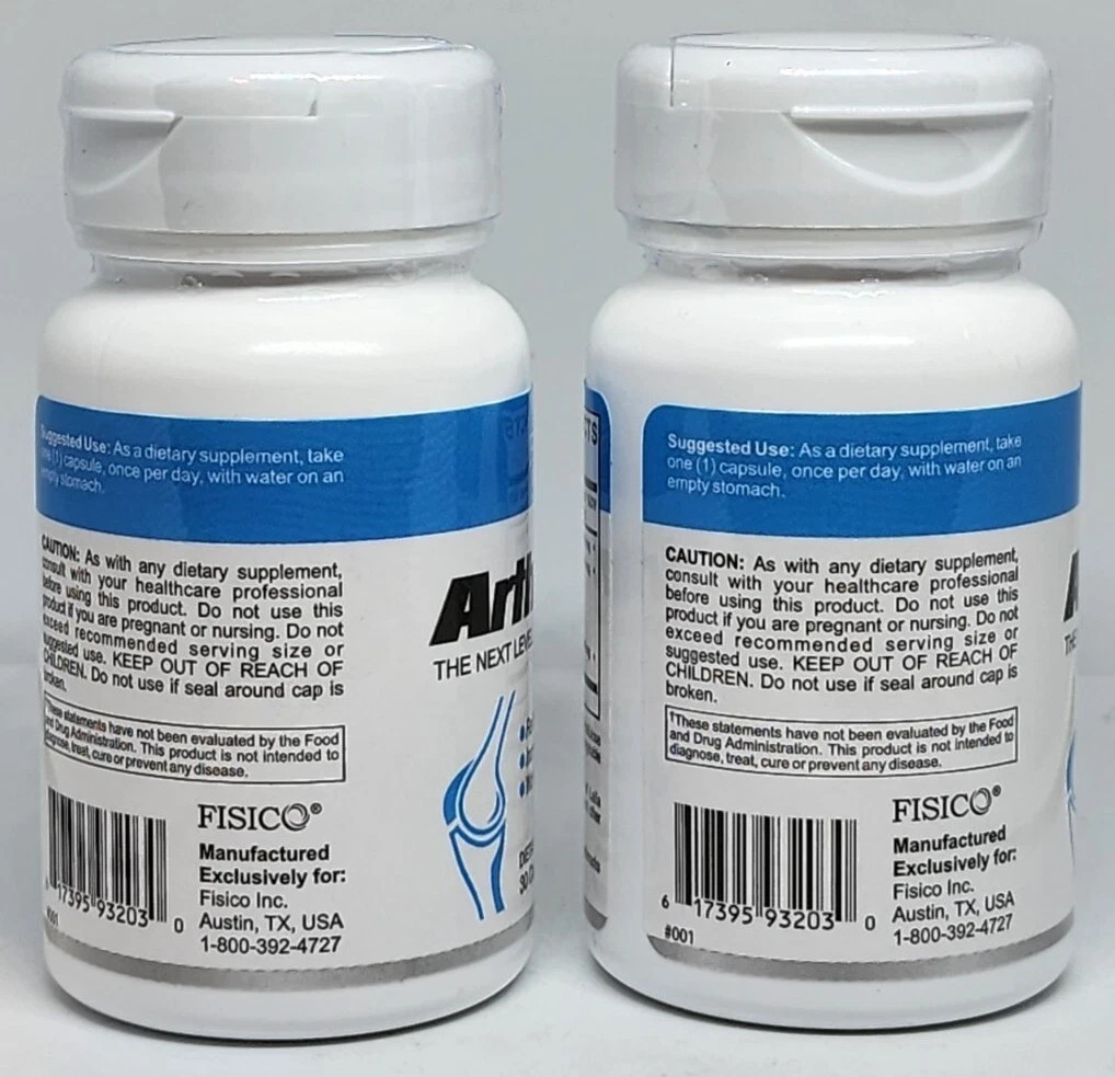 (2) Fisico Arthrozene Natural Joint Health Supplement 30 Caps AUTHENTIC