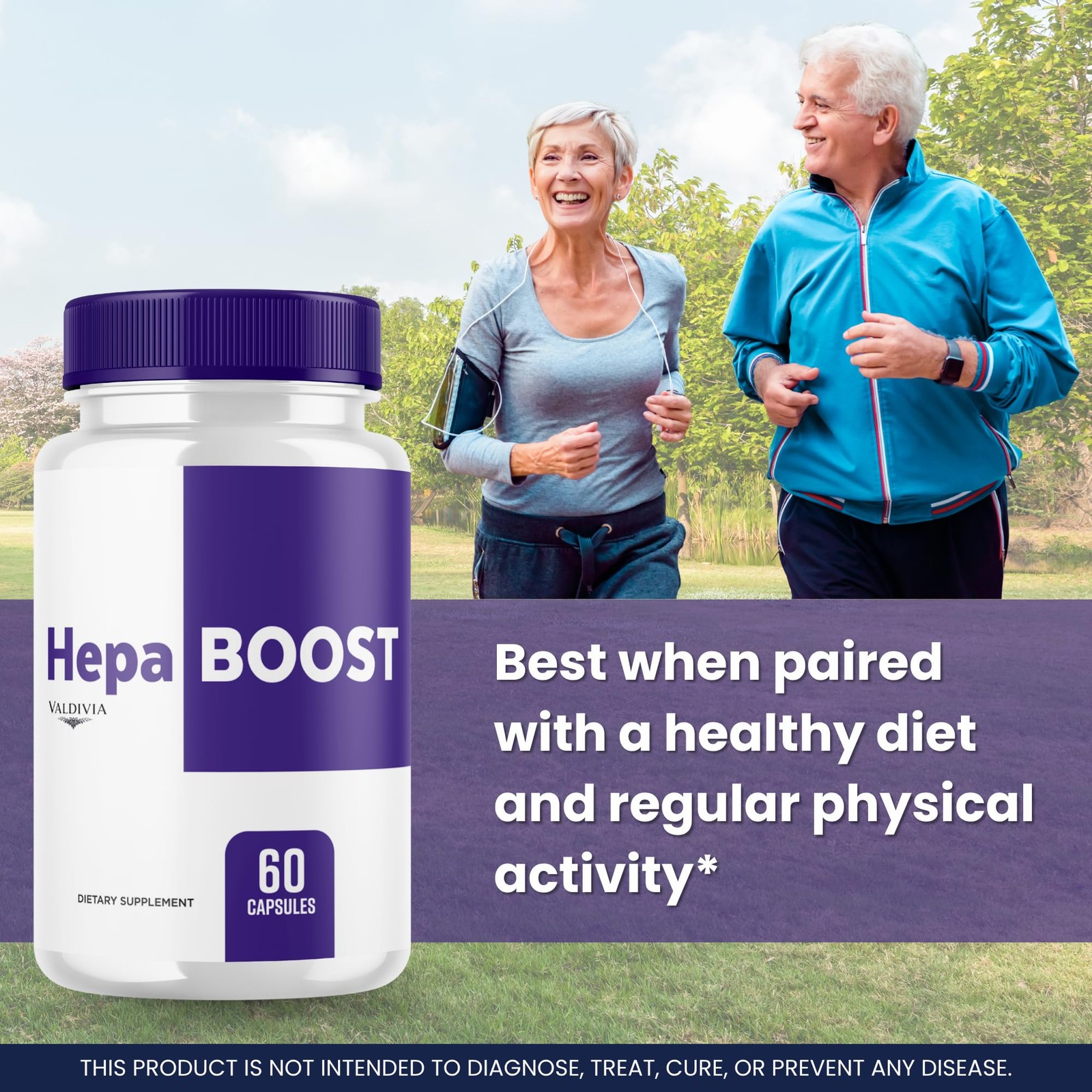 HepaBoost Liver Health Support Supplement Capsules Detox 1 Pack 60Ct