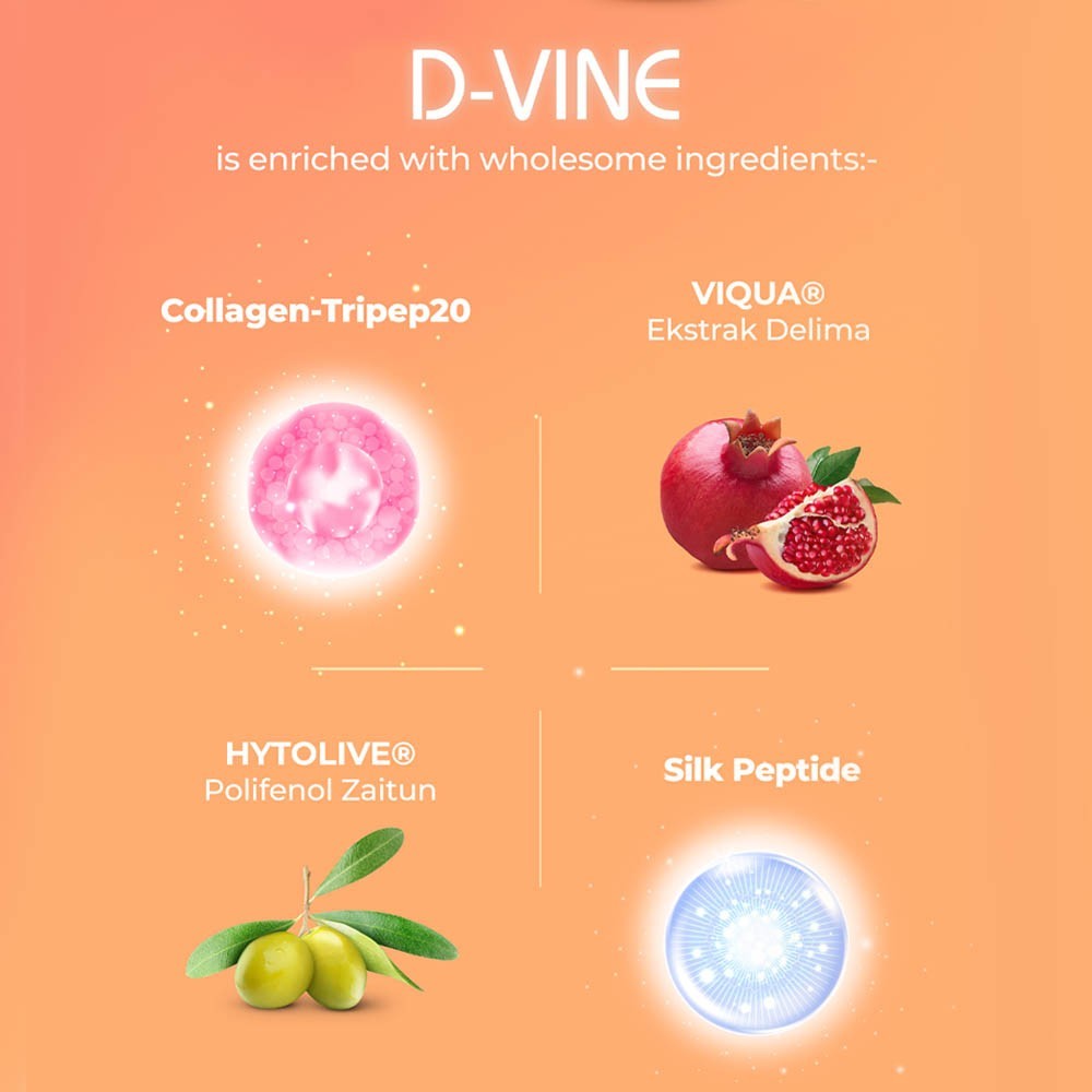 60’s Wellous Ibling D-VINE Pomegranate Collagen Anti-Aging Skin Whitening
