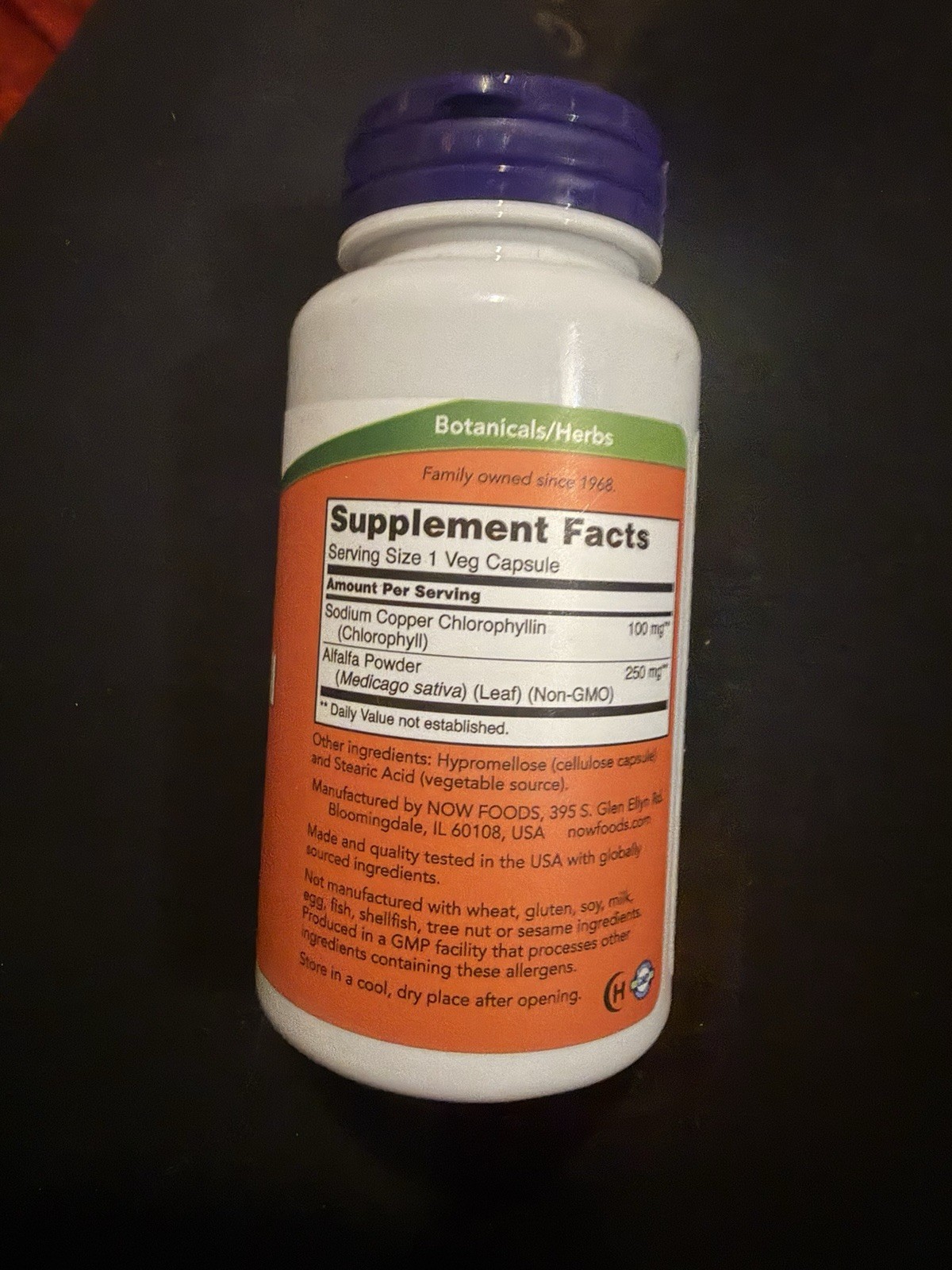 NOW Chlorophyll 100mg Super Green Antioxidant Vegetarian Capsules 90 Count