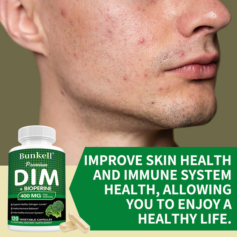 Diindolylmethane DIM 400mg Estrogen Blocker 30/60/120 Vegan Capsules