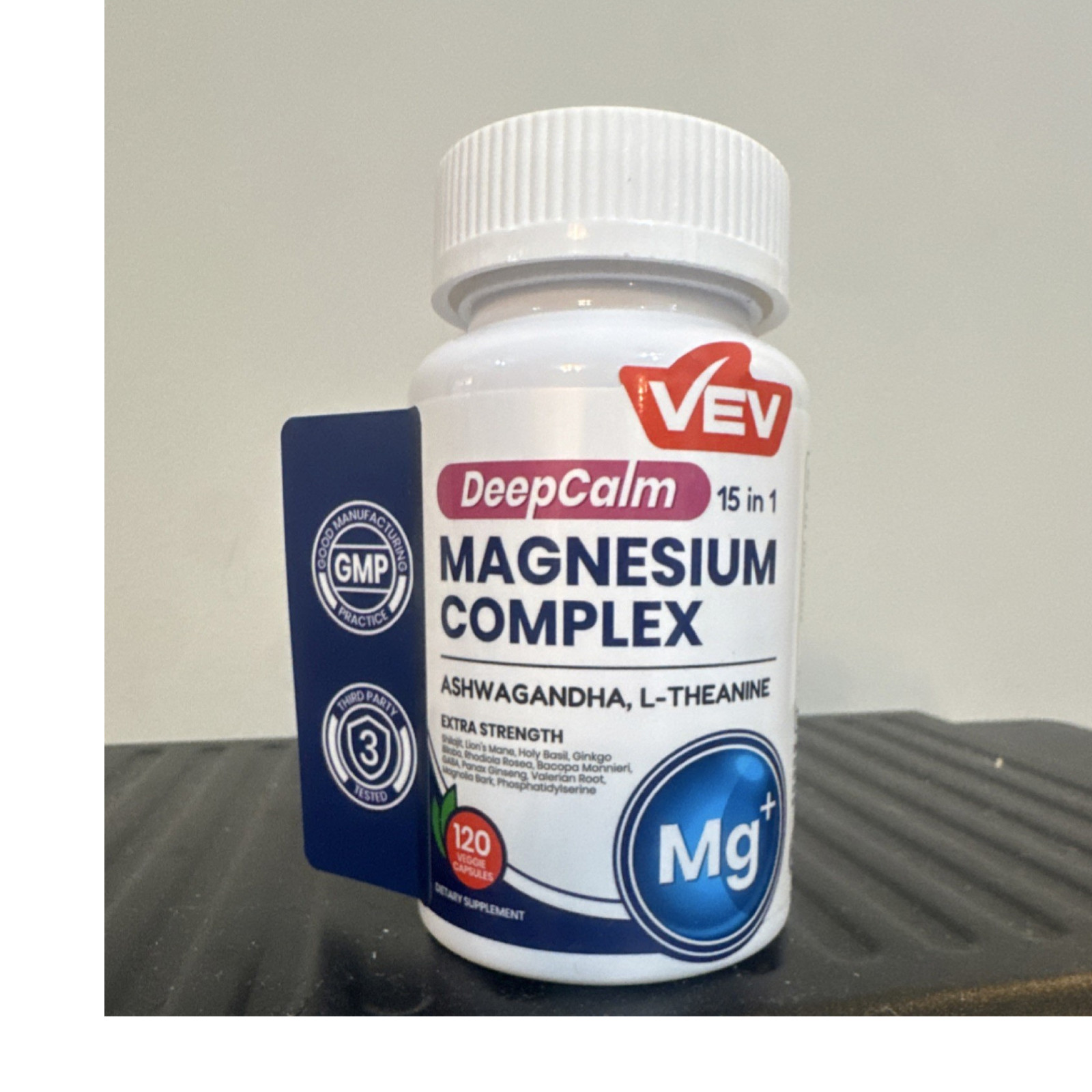 VEV DeepCalm Magnesium Complex Ashwagandha L-Theanine 120 Capsules
