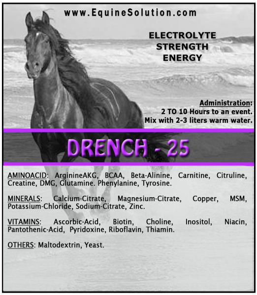 Drench Essential – Pre-Race Electrolyte Strength Energy (300gram for Horses)