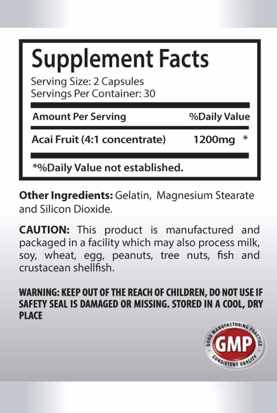 Weight management drops – ACAI BERRY GRAPE SEED EXTRACT COMBO 2B – acai clear fi