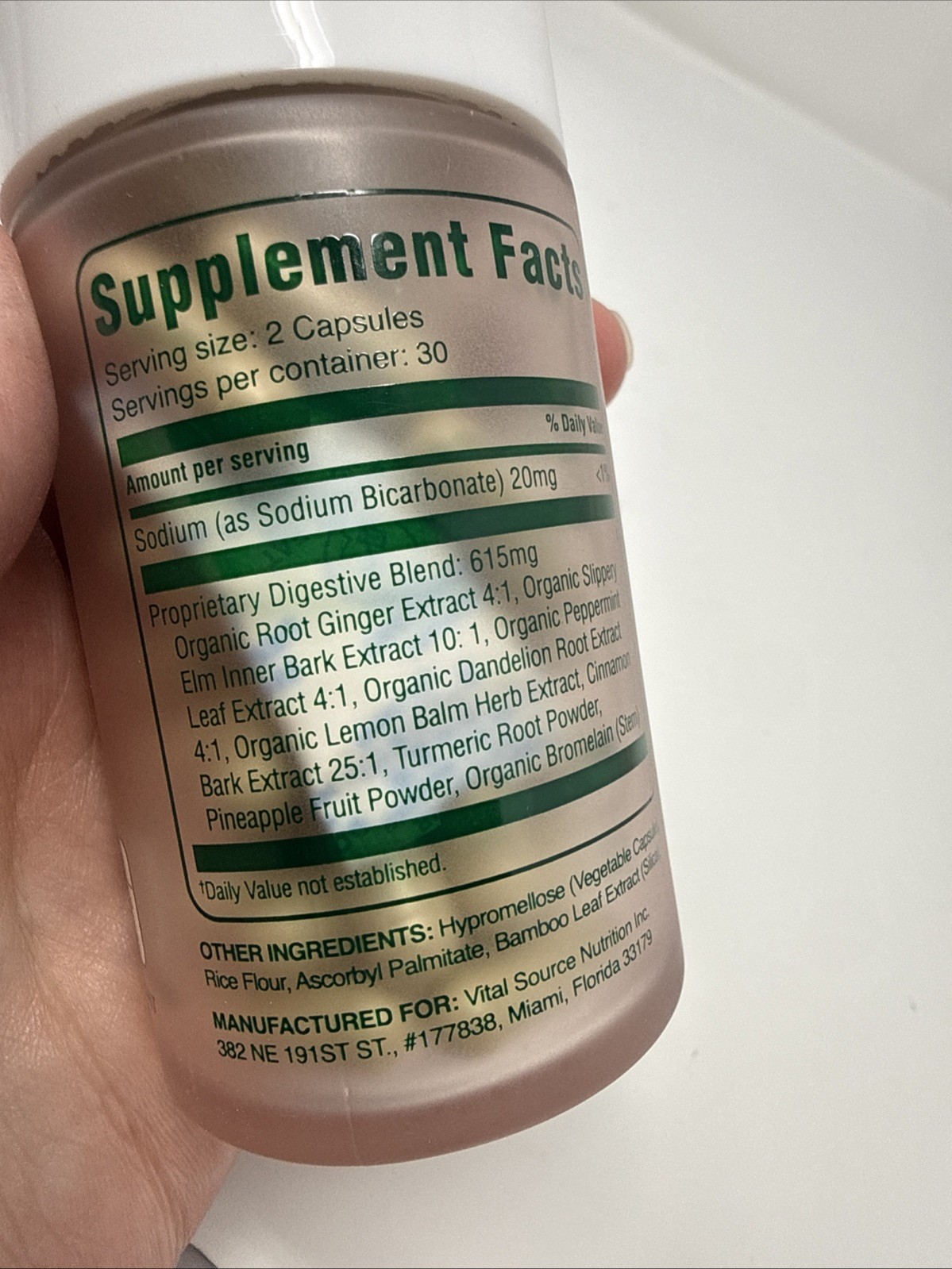 TikTok Viral Authentic Vital Source NUTRTTION AiRi Debloat / Digest Capsules
