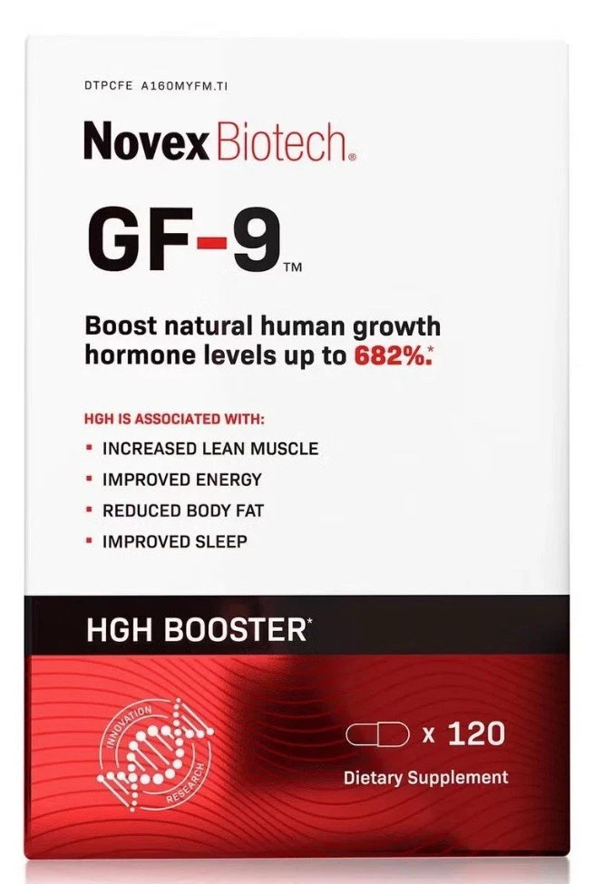Novex Biotech Growth Factor 9 Dietary Supplement GF-9 120 Caps exp08/ 2028