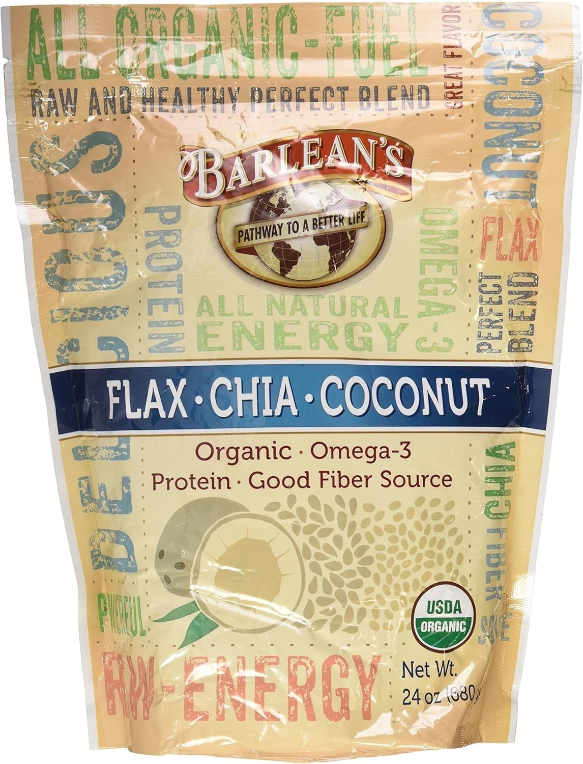 Barlean’s Flax Chia Coconut Blend 24 oz