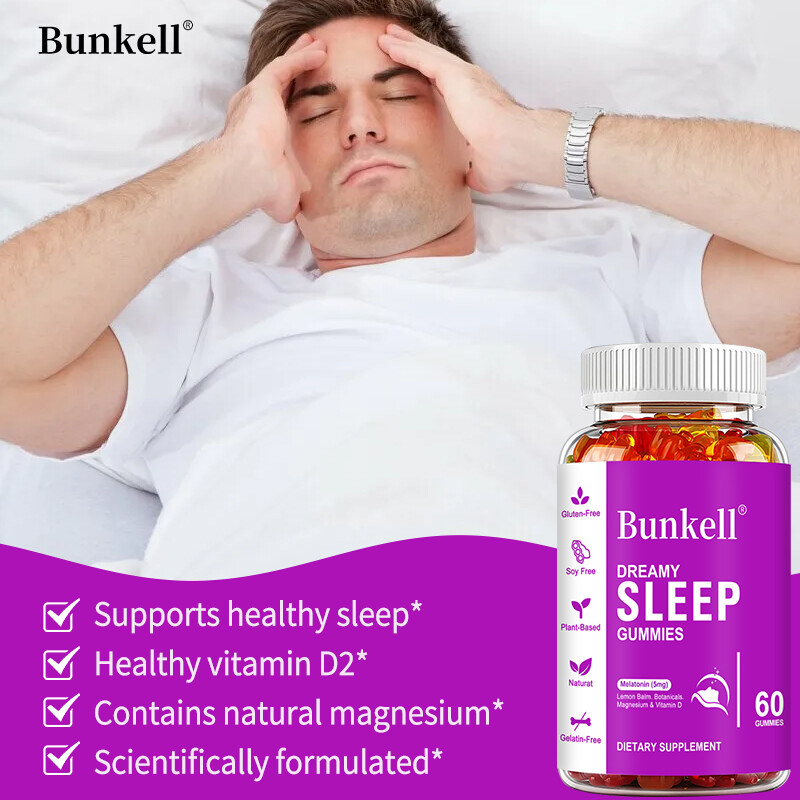 Sleep Gummies 60 count Fall Asleep Fast and Stay Asleep, Sleeping Aid Gummy