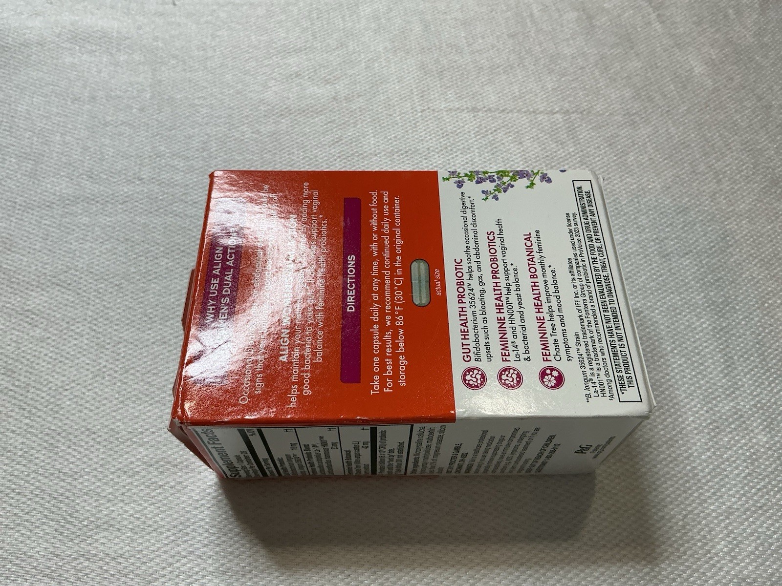 Align Probiotic Dual Action Gut Health 28 Capsules; Exp 09/26