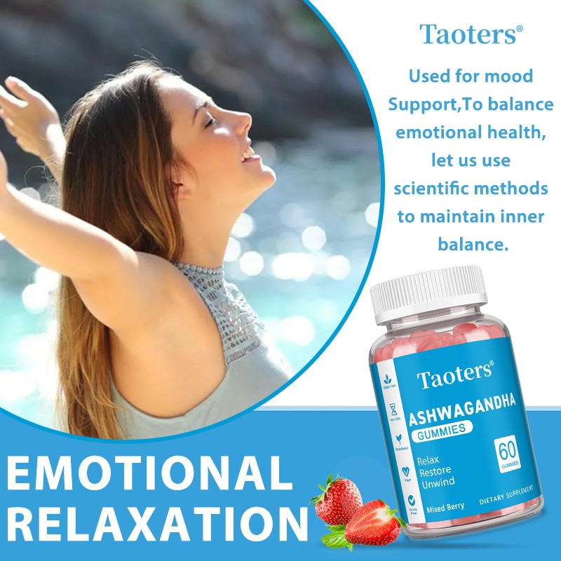 Vegan Herb Root Gummies 300mg for Relaxation,Emotional Balance&Healthy Rest 60CT
