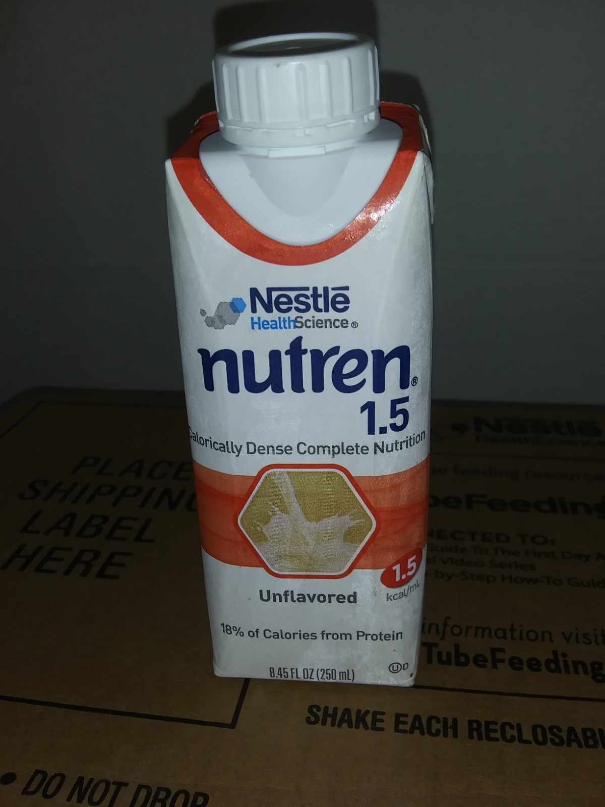 Nutren 1.5 Tube Feeding Formula Unflavored 8.45 oz Carton 24 Ct Use by 8/26