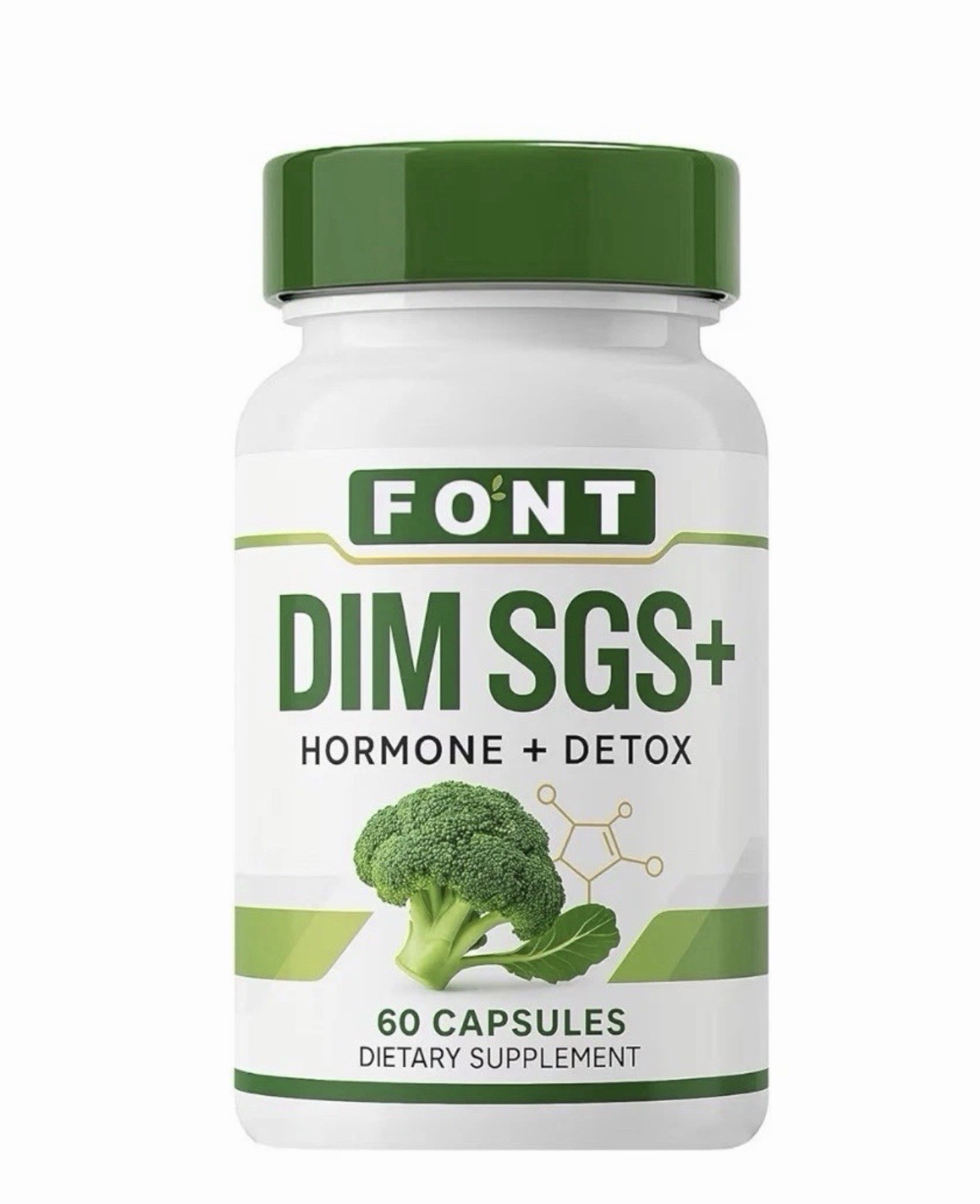 Font DIM SGS+ Hormone Detox 200mg 60 Capsules Dietary Supplement Exp 11/27