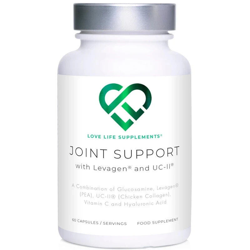 Love Life Supplements Joint Support Levagen Glucosamine 60 Capsules EXP 01/2027