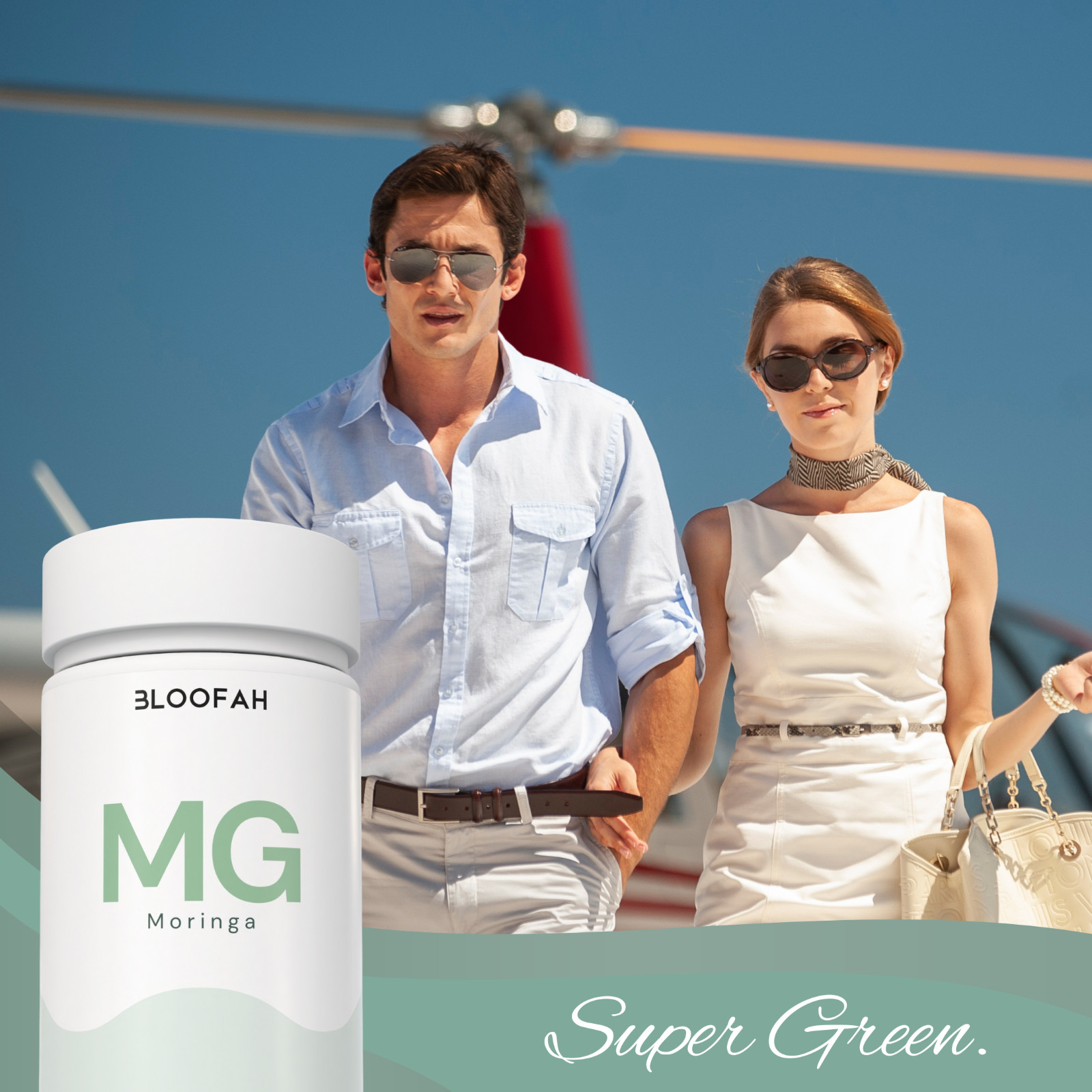 Bloofah MG Moringa Leaf Extract 10:1 500mg | 120 Capsules | Superfood | Iron