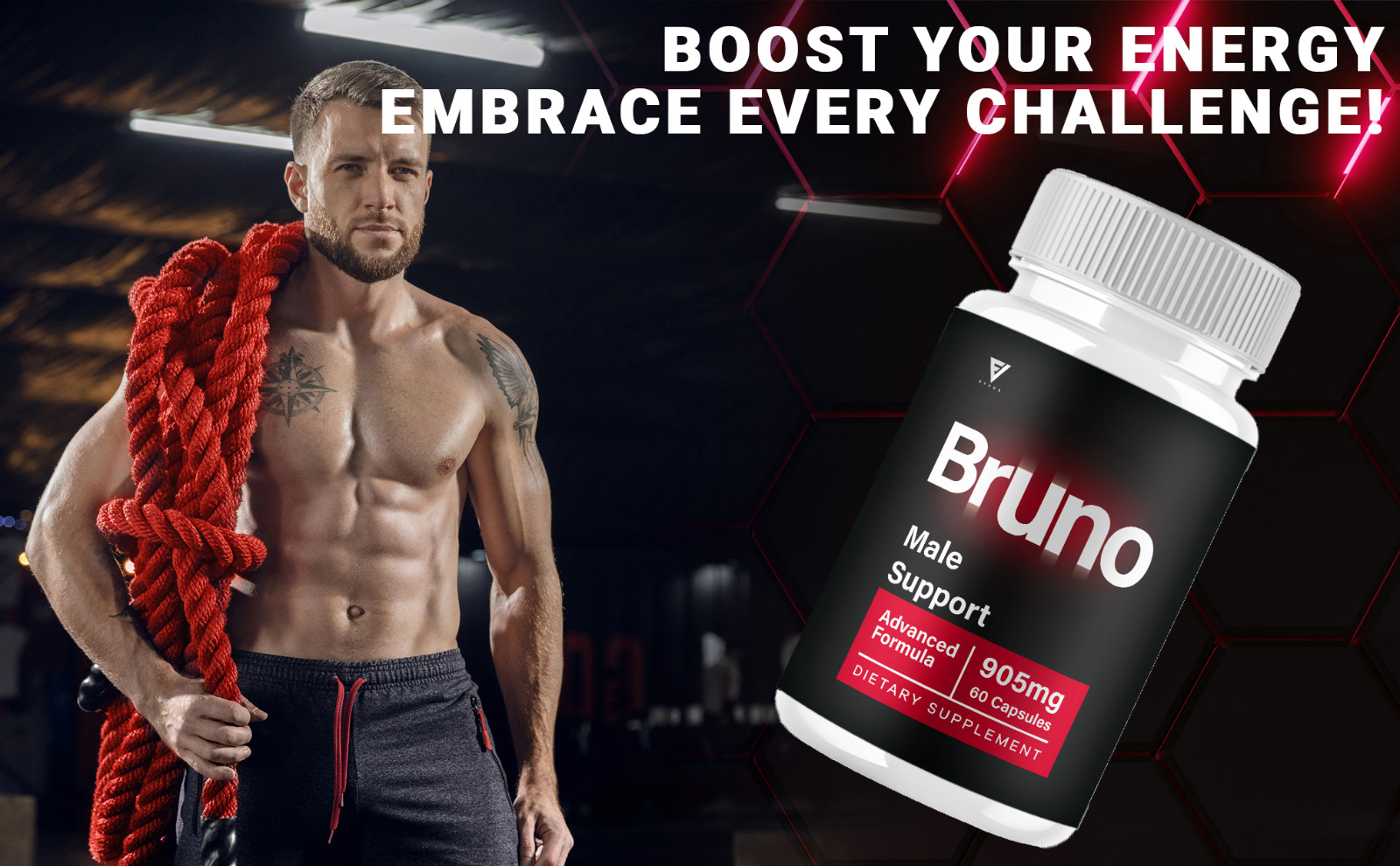 (5 Pack) Bruno Maximum Performance Supplement Bruno Premium Pills (300 Capsules)