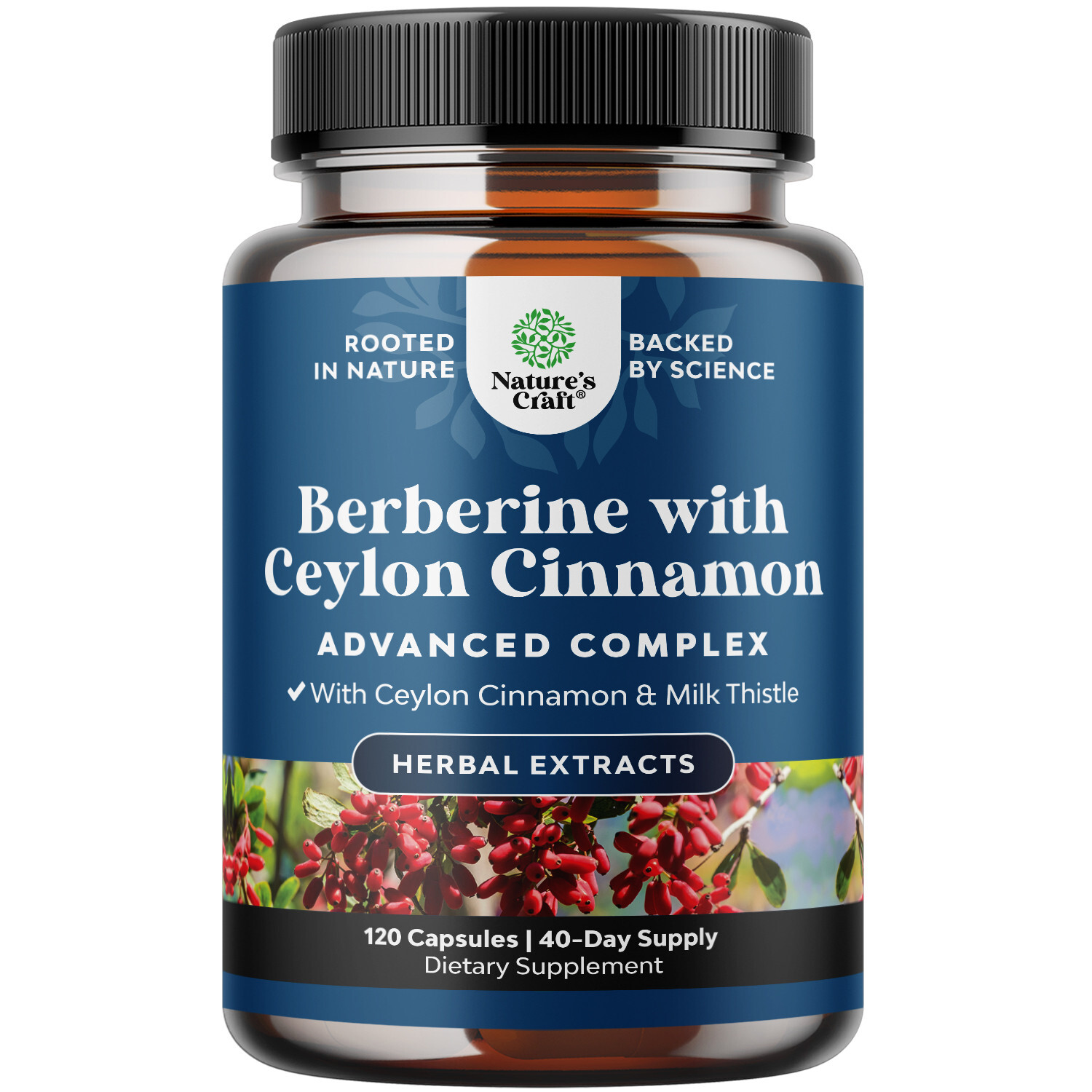 Balancing Berberine Plus 1200mg Per Serving Complex Antioxidant w/ Ceylon 120ct