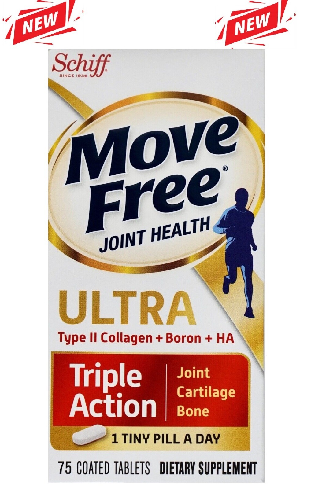 Schiff Move-Free Joint Health ULTRA Triple-Action Type II Collagen Coated Tablet