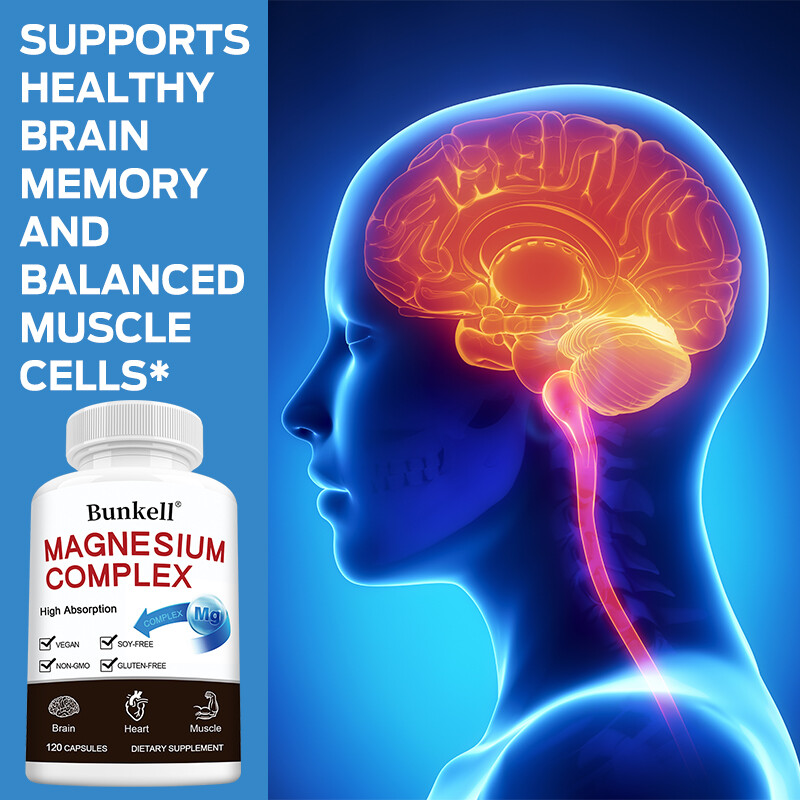 Magnesium Complex High Absorption Supplement Magnesium Glycinate Citrate Malate