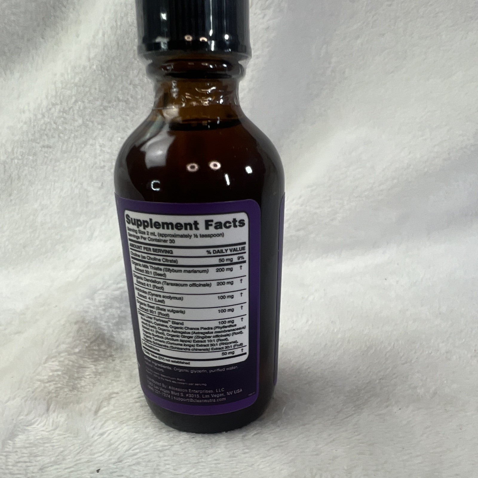 Clean Nutra Multimineral liquid drops milk thistle, nac+choline, dandelion 2oz