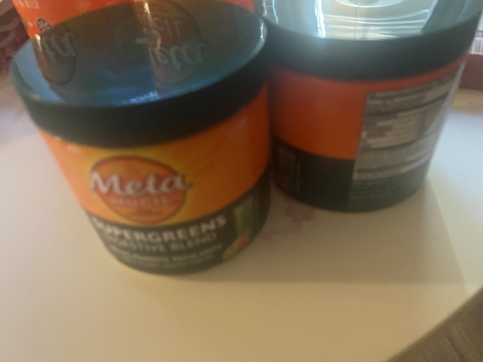 2 Metamucil Super Greens Digestive Blend Powder Fiber Kiwi Apple 5.5 Oz NEW