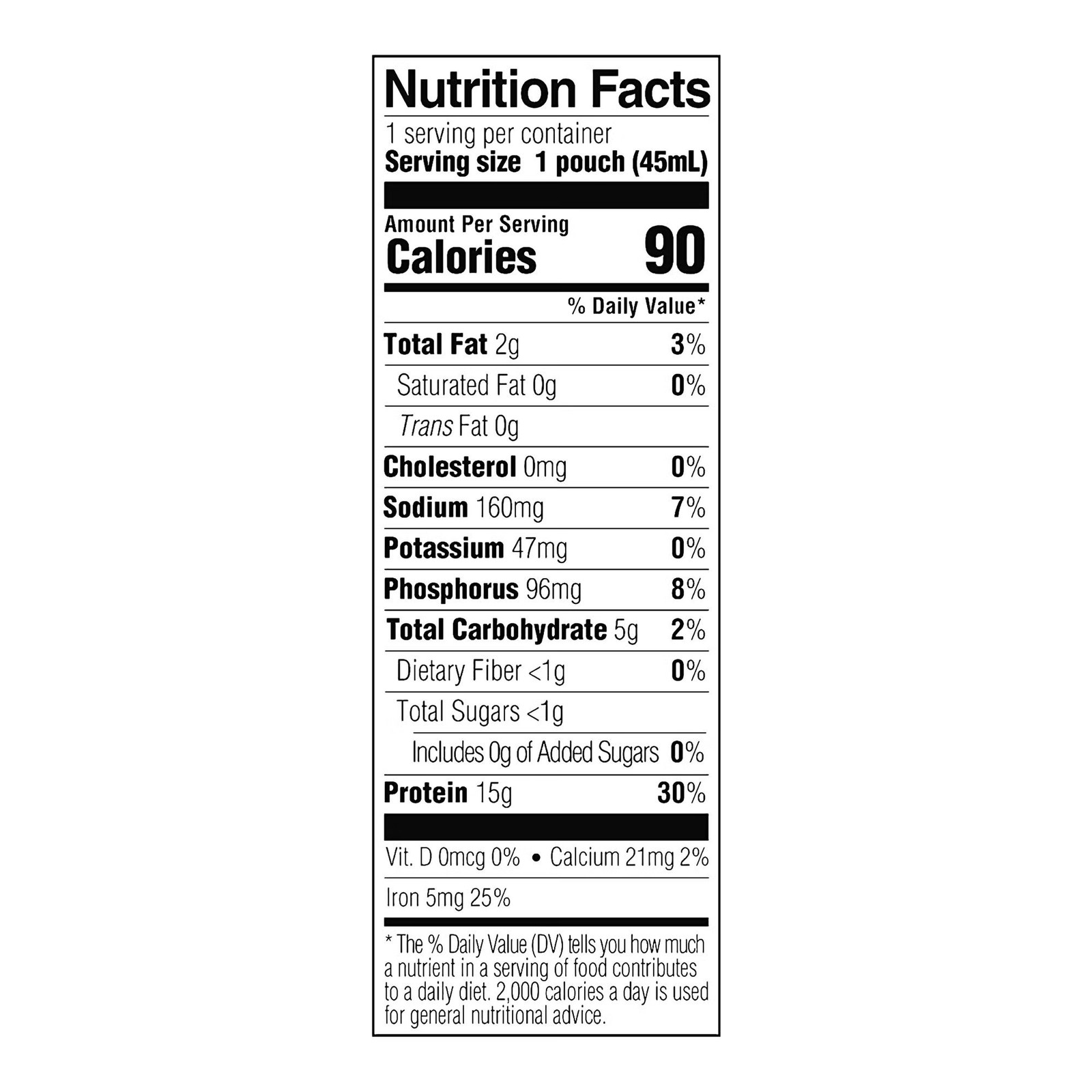 ProSource TF Free Tube Feeding Formula Unflavored 1.5 oz Pouch 100 Ct