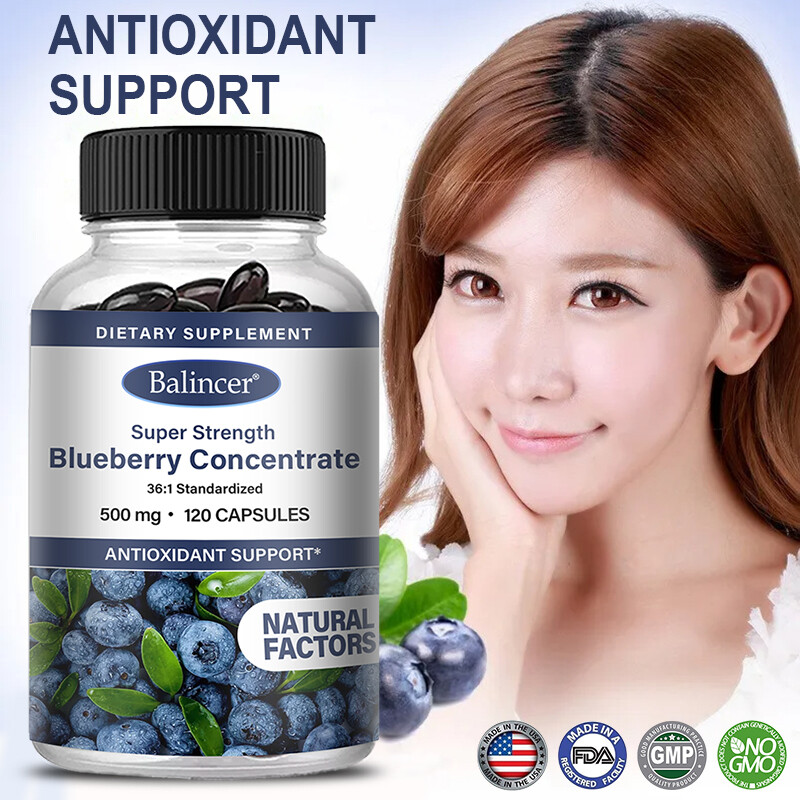 Blueberry Concentrate 36:1 Capsules – Antioxidant – Whitening and Anti-Aging