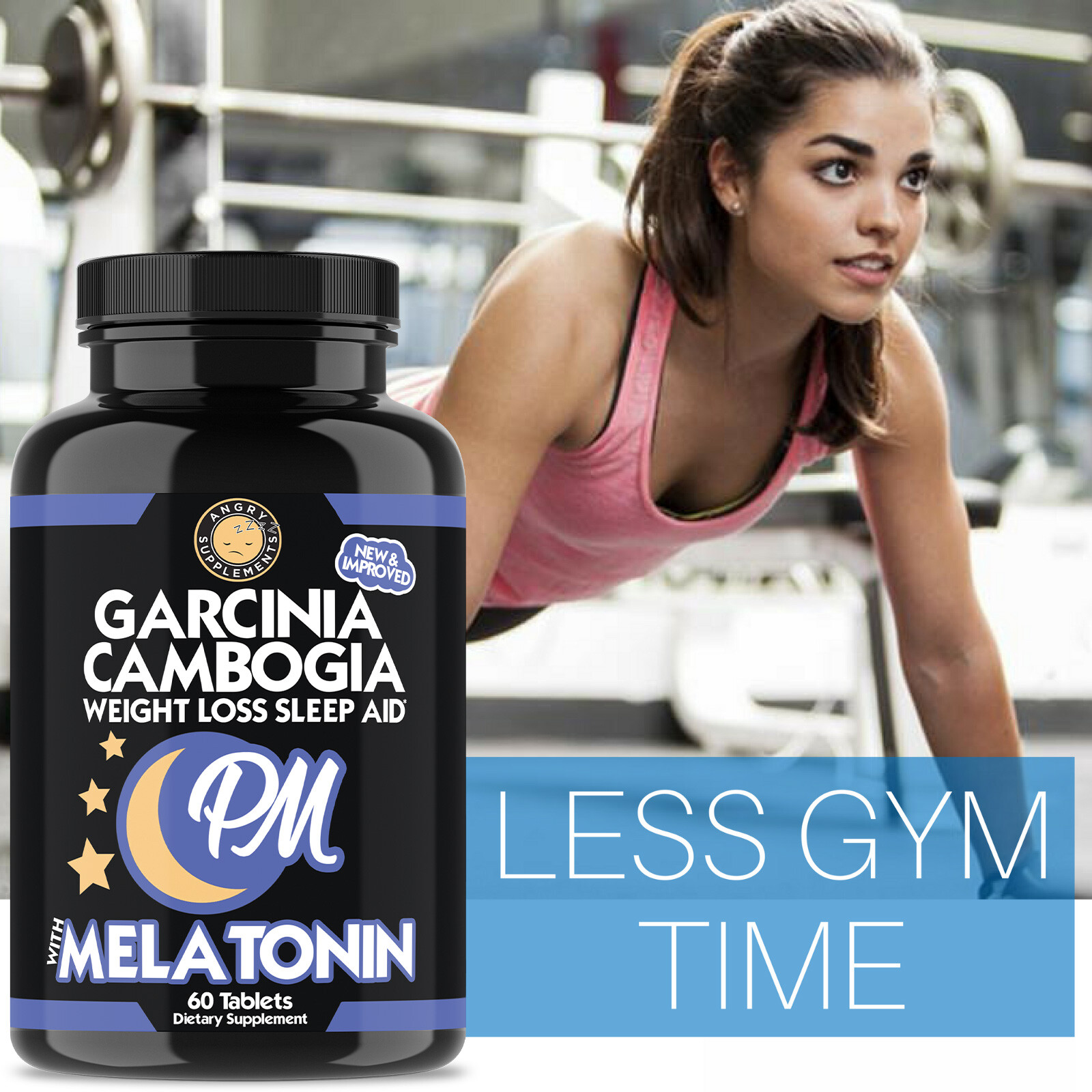 Weight Loss and Sleep Aid Garcinia Cambogia PM Sleep Burn Fat and Rest Aid 2PK