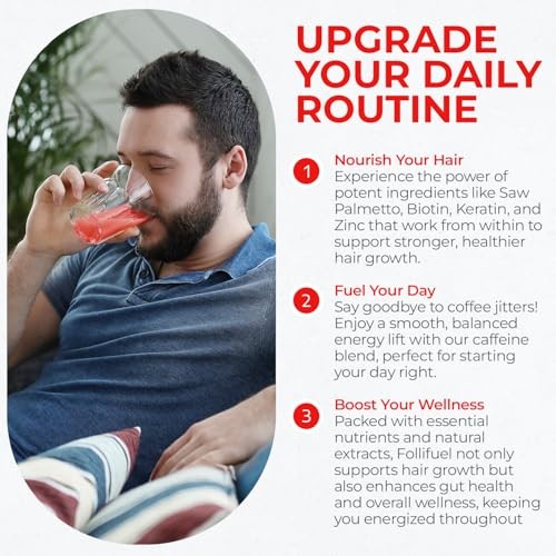 Follifuel Hair Growth Drink | 25 Vitamins Biotin Zinc