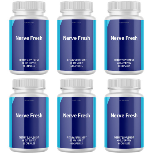 (6 Bottles) Nerve Fresh – Nerve Support Dietary Supplement 60 Capsules