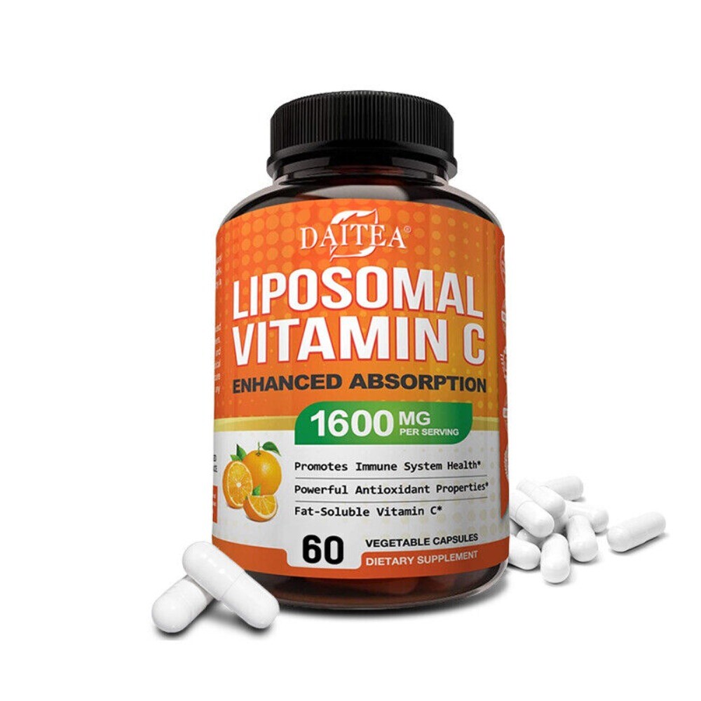 Liposomal Vitamin C 1600 MG Capsules High Absorption Vitamin C 120 Capsules