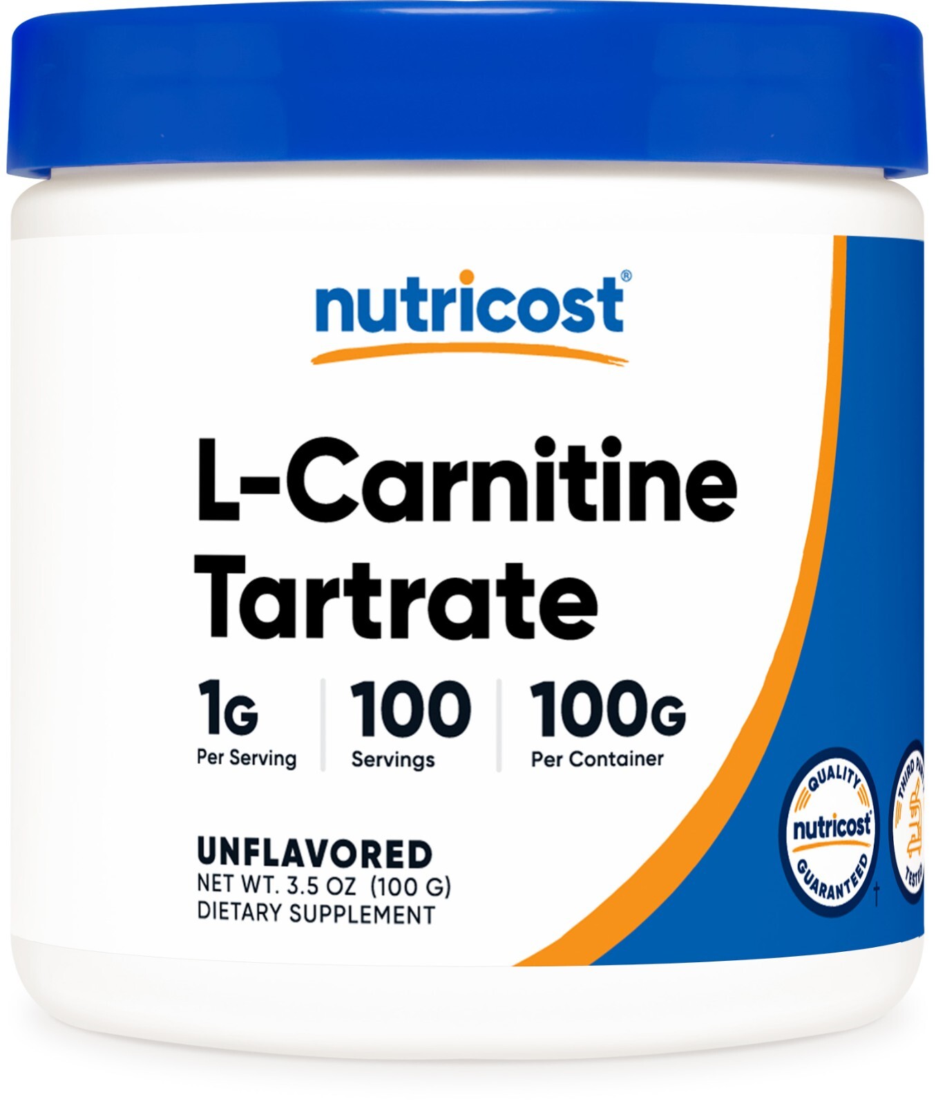 Nutricost L-Carnitine Tartrate Powder (100 Grams) – 1 Gram per Serving