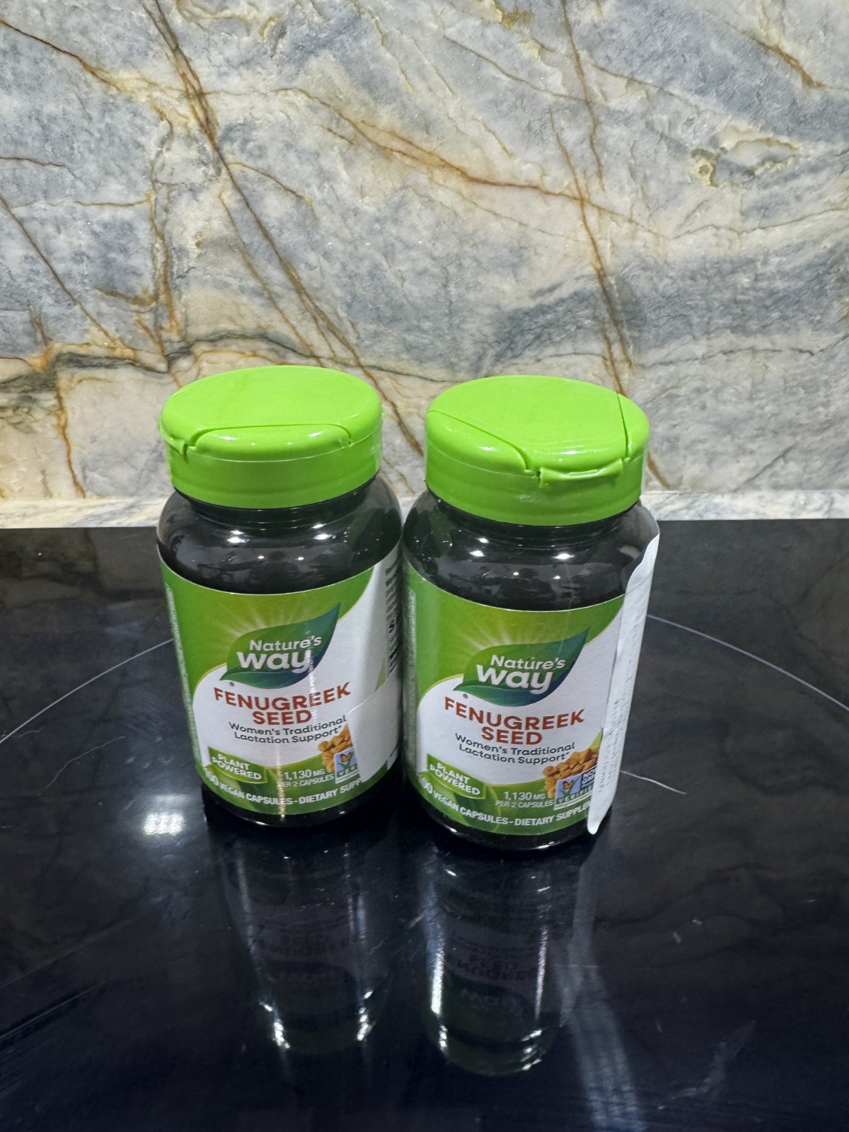 Nature’s Way Fenugreek Seed 180 Vegan Capsules | Non-GMO | 2 Pack | Exp 4/29