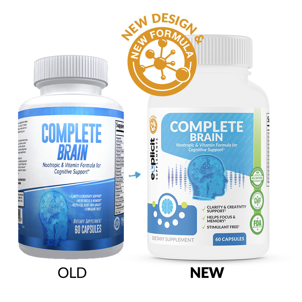 CompleteBrain – Powerful Nootropic and Brain Supplement – 30 Servings