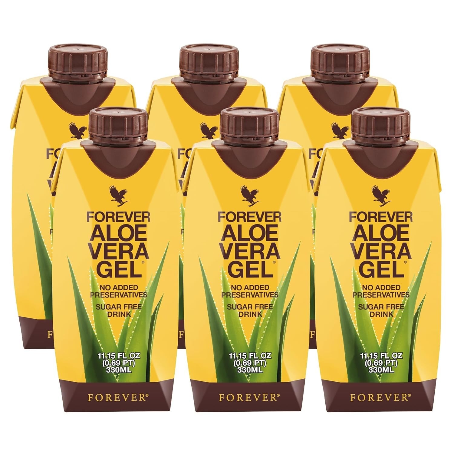 Forever Aloe Vera Gel 99.7% Pure Inner Leaf 11.15 oz 6pk Free Shipping Exp:07/27