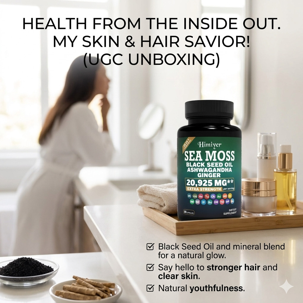 3 bottles pack – Testosterone + Sea Moss + Shilajit – Power house of Nutrition